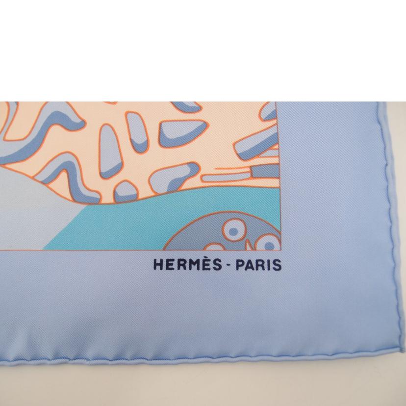 HERMES エルメス/◇カレ90/DRANDS FONDS/ブルー//Aランク/69