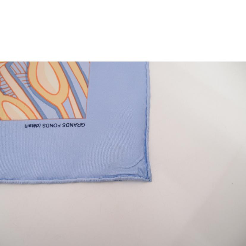 HERMES エルメス/◇カレ90/DRANDS FONDS/ブルー//Aランク/69