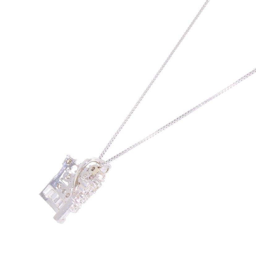 / K18WGダイヤネックレス1.11ct//Aランク/92