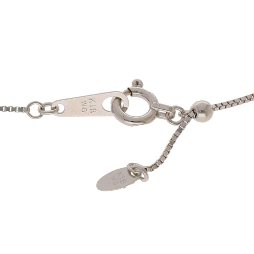 / K18WGダイヤネックレス1.11ct//Aランク/92