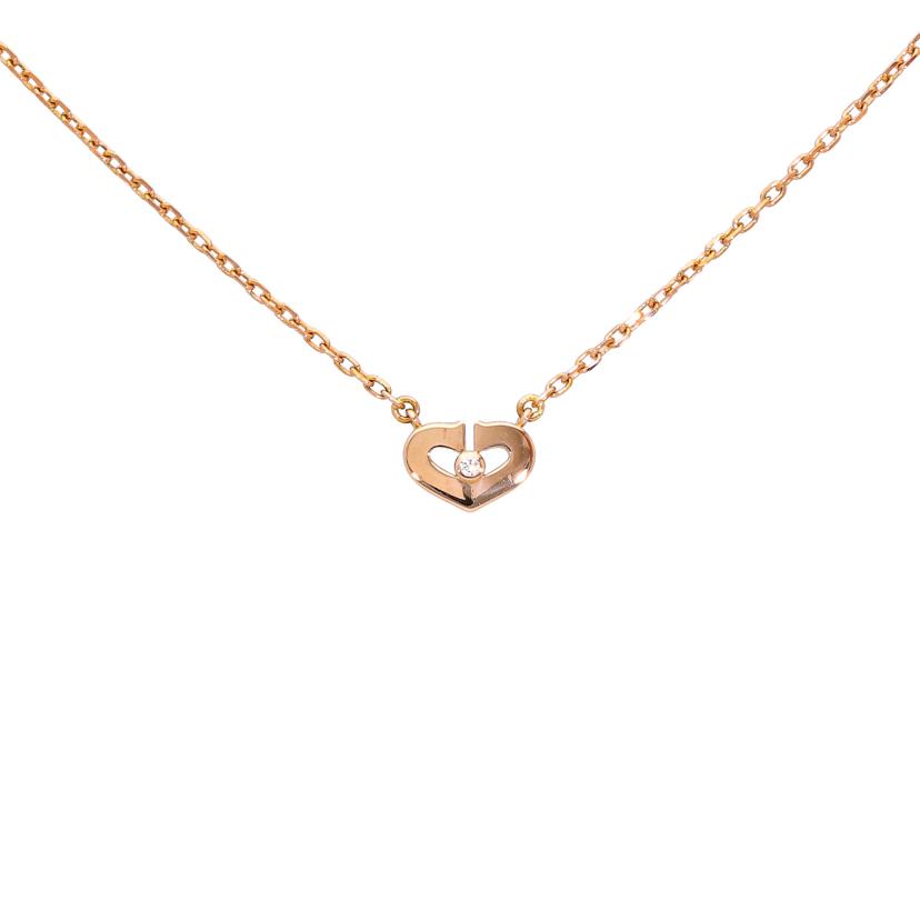 Cartier カルティエ/Cartier K18Cハートダイヤネックレス//Bランク/19
