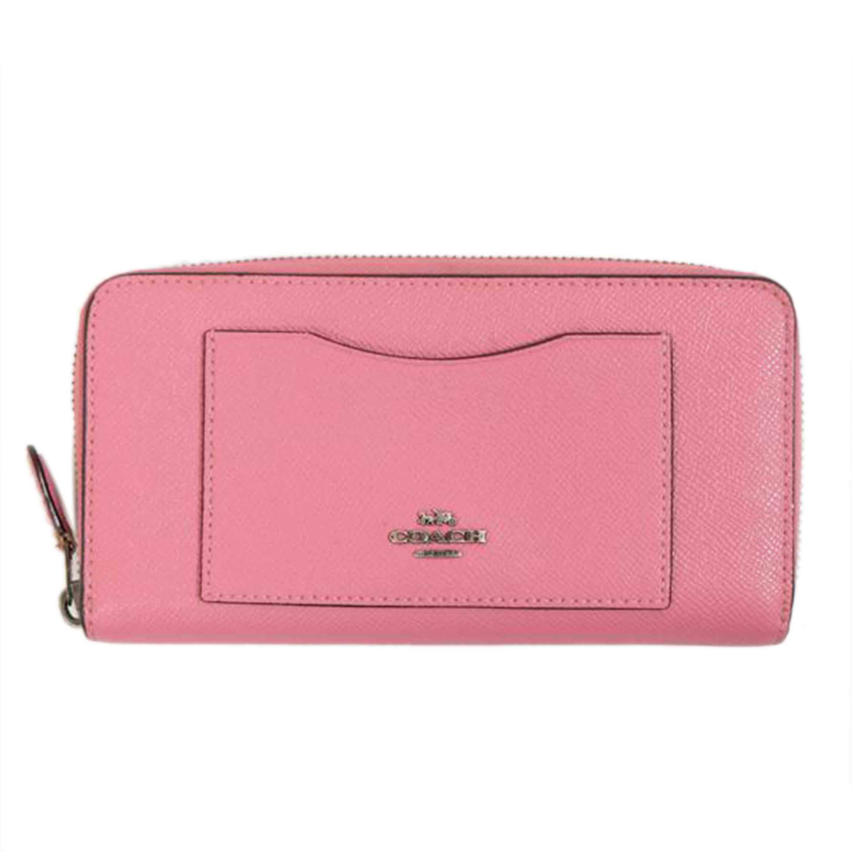 COACH コーチ/ラグジュアリーグロスゲレインレザージップ/F54007//818**/Bランク/71