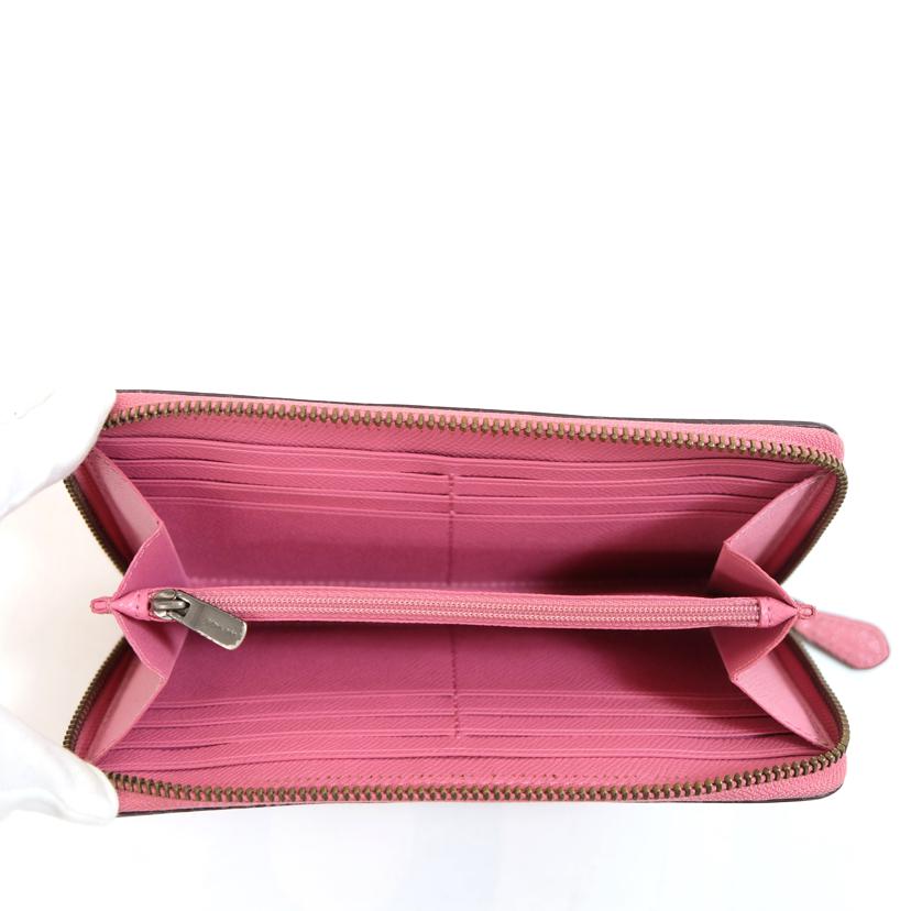 COACH コーチ/ラグジュアリーグロスゲレインレザージップ/F54007//818**/Bランク/71