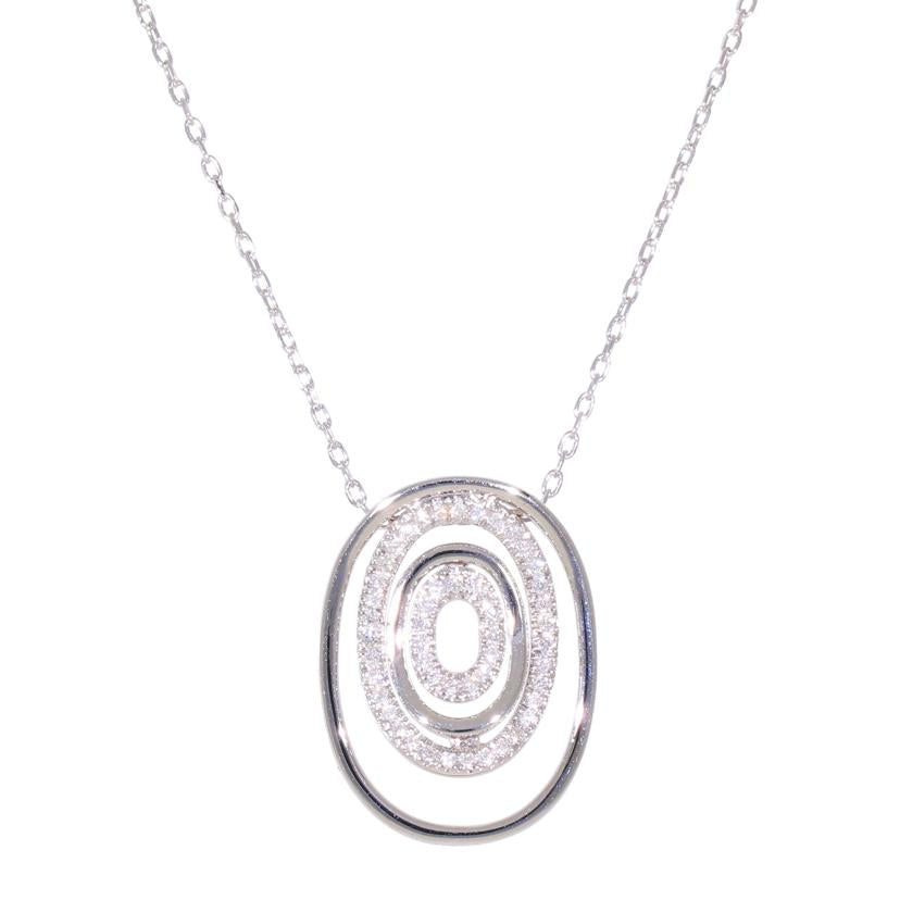 / K18WGダイヤネックレス0.23ct//Aランク/92