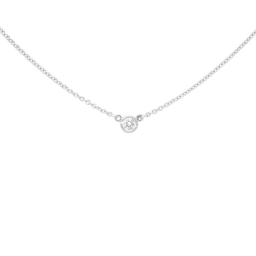 TIFFANY PT950バイザヤードダイヤネックレス//Aランク/05