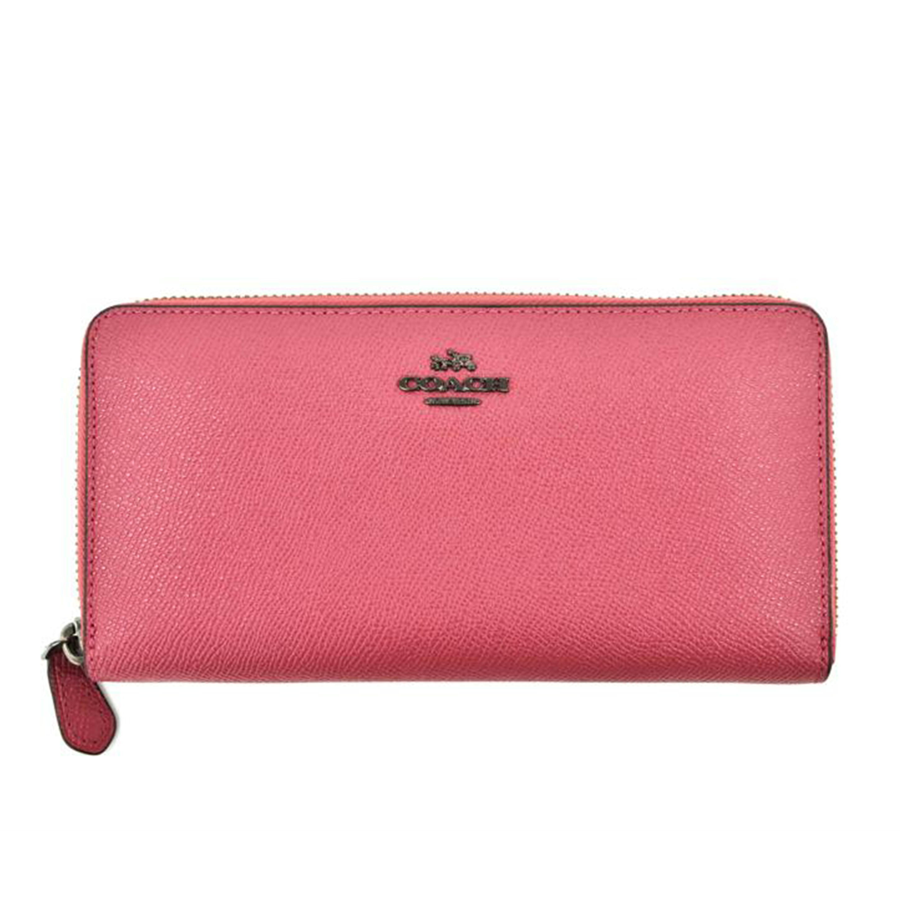 COACH コーチ/アコーディオンジップウォレット長財布/ピンク/58857//K16**/Aランク/75
