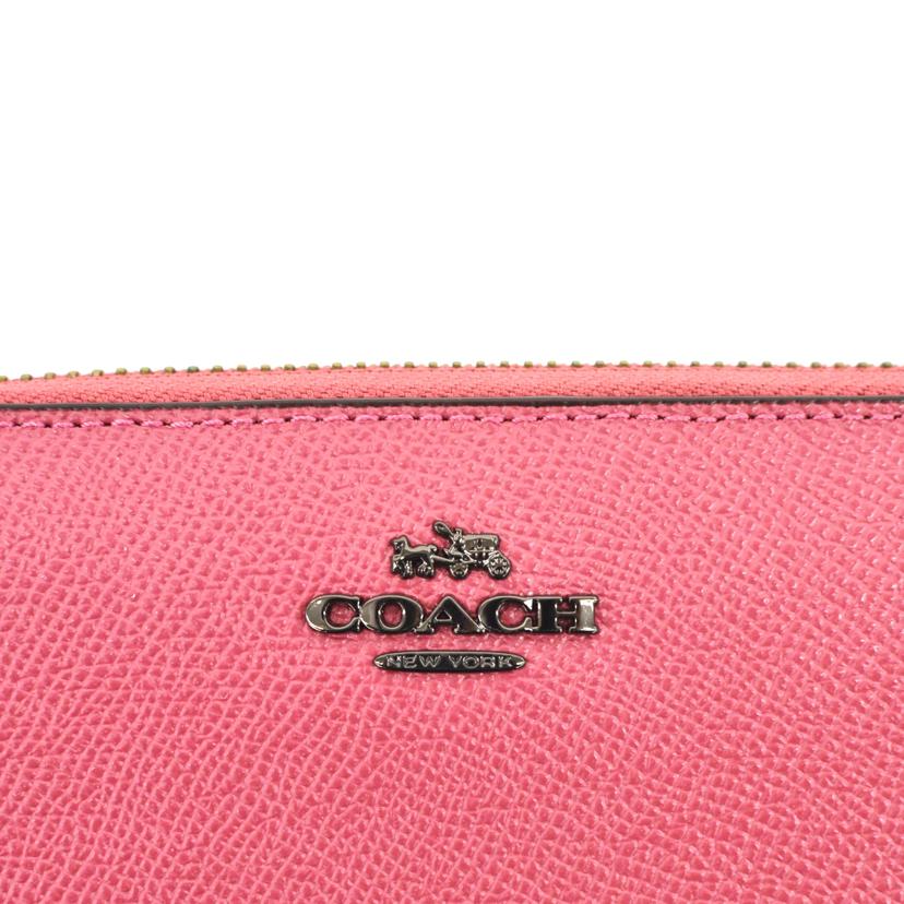 COACH コーチ/アコーディオンジップウォレット長財布/ピンク/58857//K16**/Aランク/75