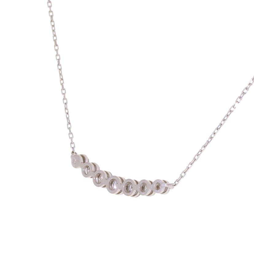 / K18WGダイヤネックレス0.70ct//Aランク/09