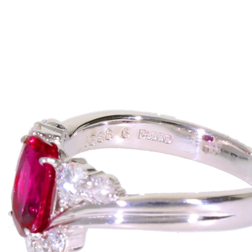 /◎Pt900ルビーダイヤリング1.388/D0.52ct//Aランク/59