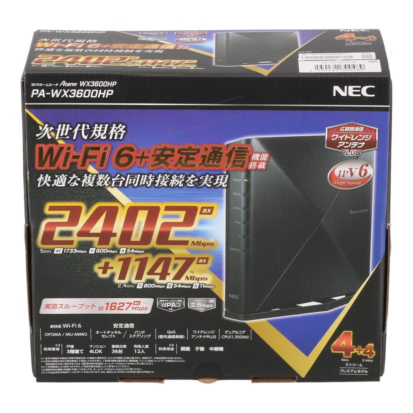 NEC 日本電気 /無線LANルーター/PA-WX3600HP//3601338126658F3/Sランク/64