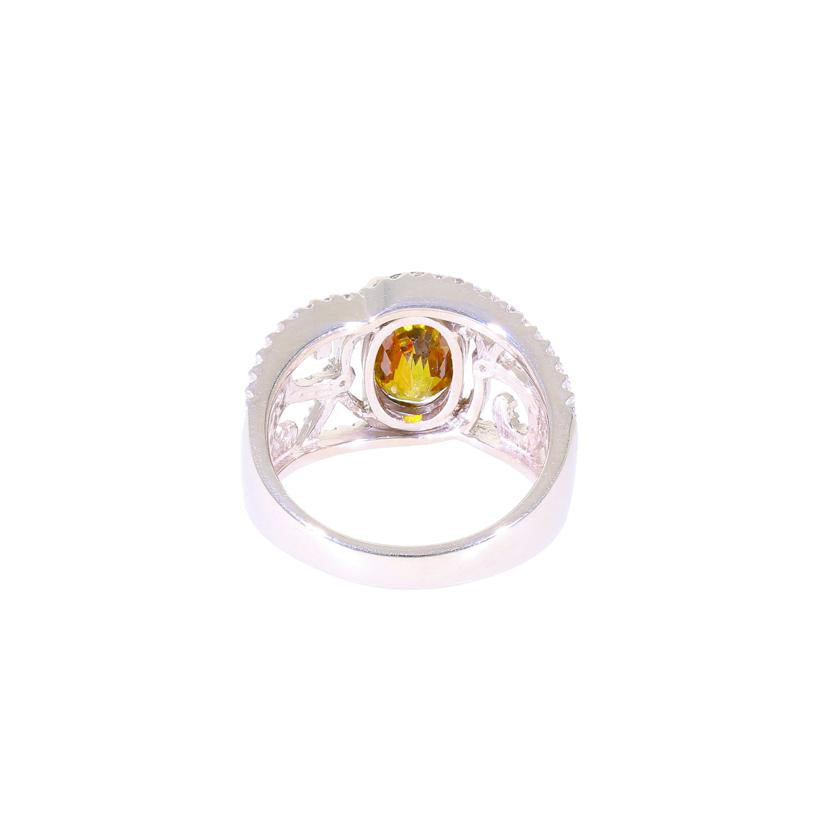 /◎PT900スフェーンダイヤリング2.74/D0.45ct//Aランク/59