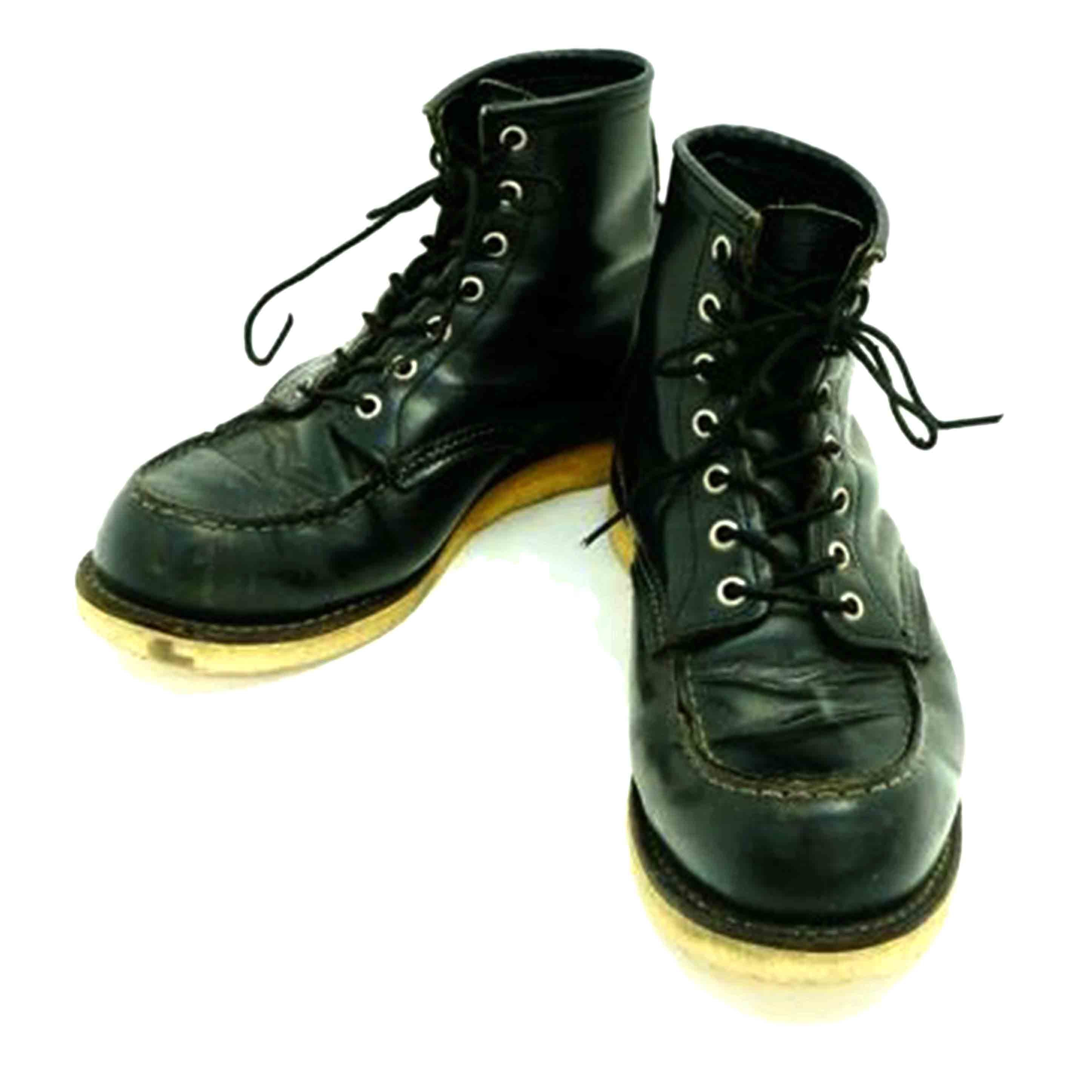 RED WING レッドウイング/レザーレースアップブーツ/USA製/黒/8179//Bランク/42