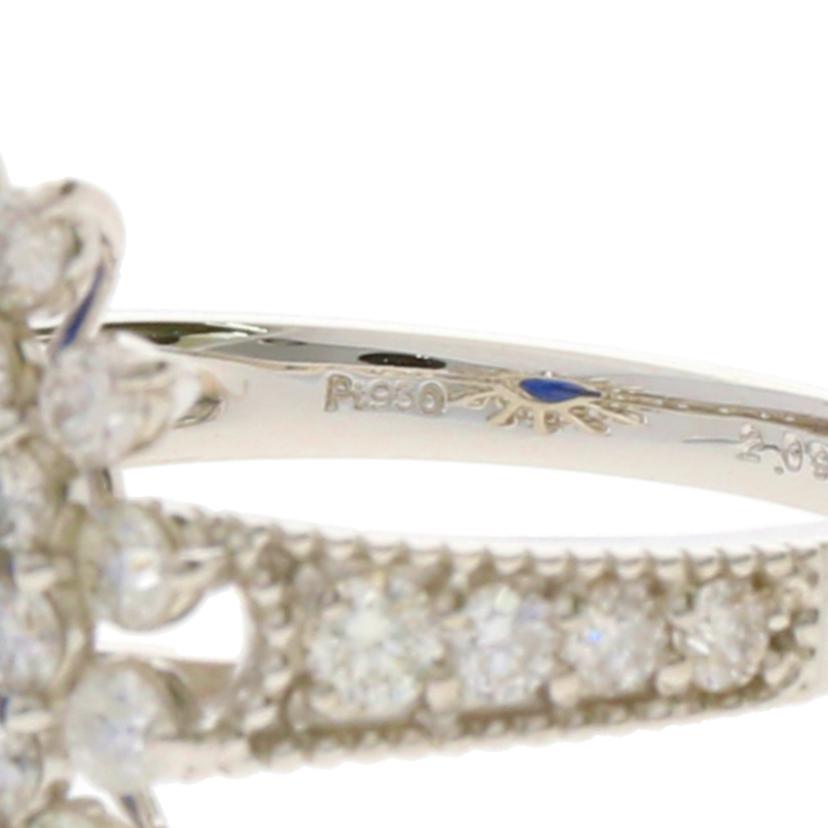 /◎PT950サファイアダイヤリング2.090/D0.99ct//Aランク/59