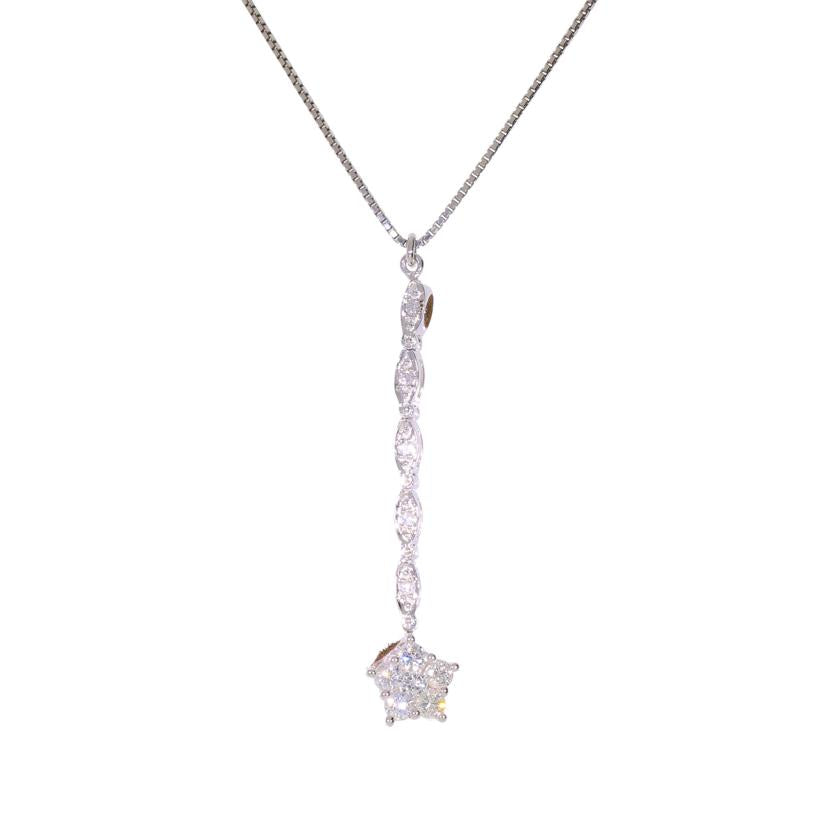 K18WGダイヤネックレス0.50ct//Aランク/69