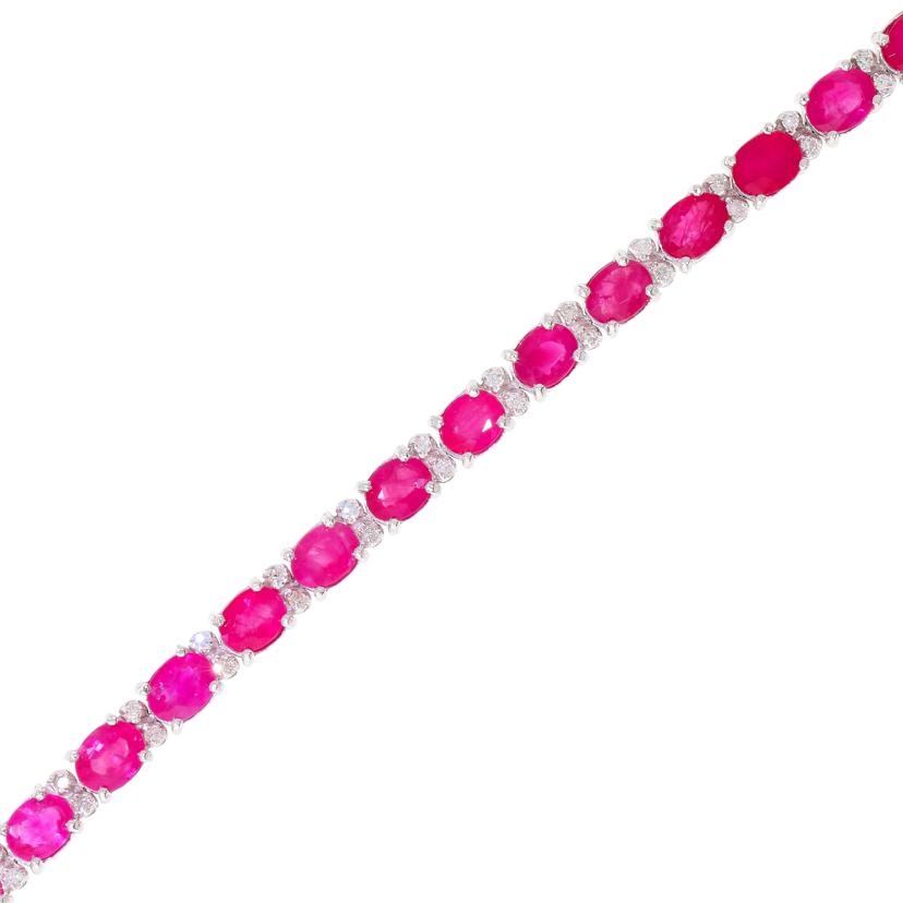 / K14ルビーダイヤブレスレット11.10/D0.43ct//Aランク/92