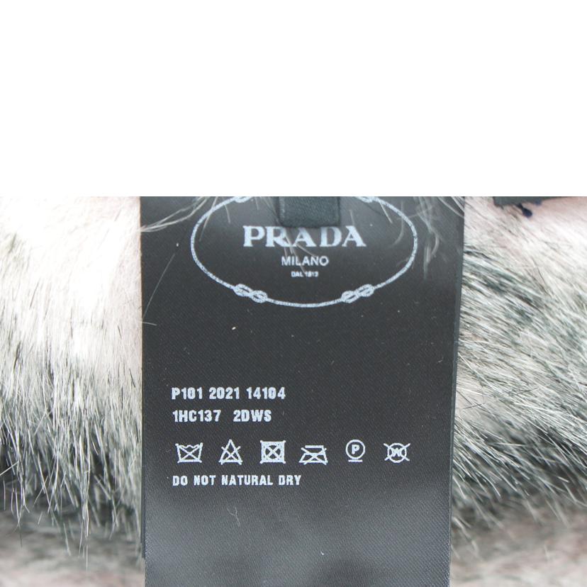 PRADA プラダ/PRADA/ファー付ナイロンベゲットハット/S/1HC137//Sランク/75