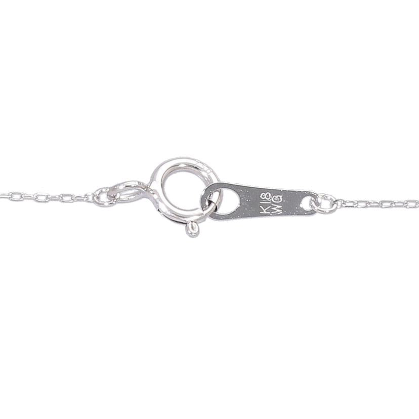 / K18WGダイヤネックレス0.10ct//Aランク/76