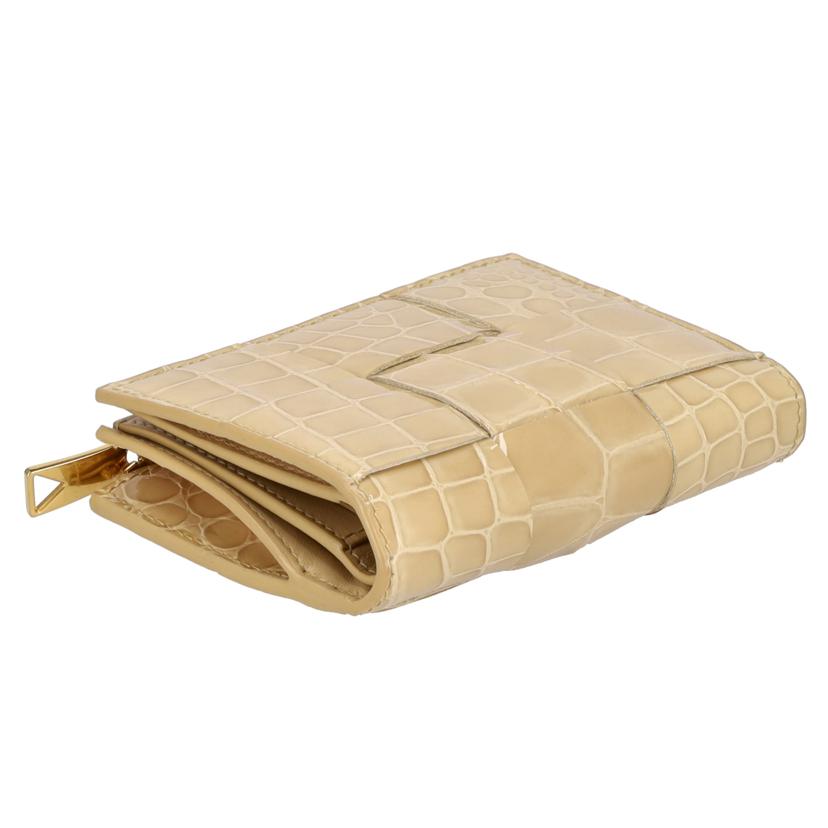 BOTTGA VENETA ボッテガヴェネタ/カセットクロコイントレチャートエナメル2つ折り財布//A00*******/ABランク/75