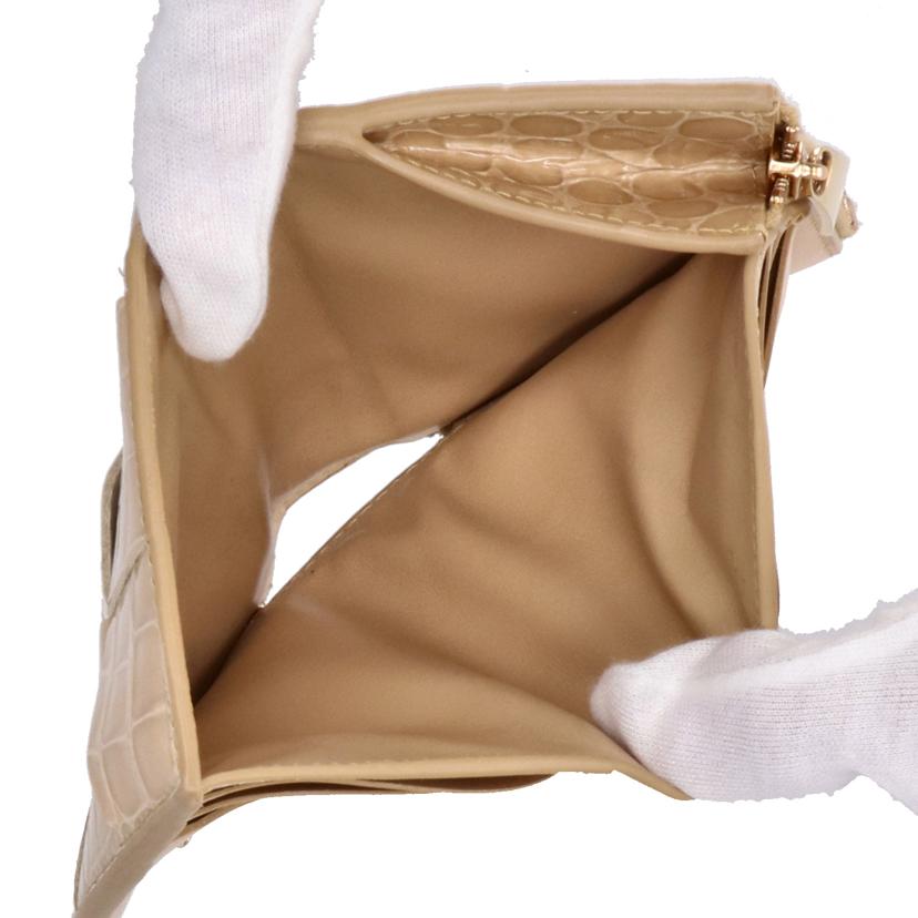 BOTTGA VENETA ボッテガヴェネタ/カセットクロコイントレチャートエナメル2つ折り財布//A00*******/ABランク/75