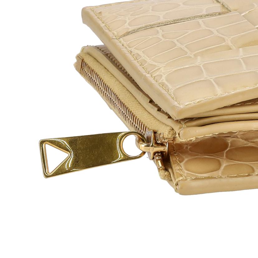 BOTTGA VENETA ボッテガヴェネタ/カセットクロコイントレチャートエナメル2つ折り財布//A00*******/ABランク/75