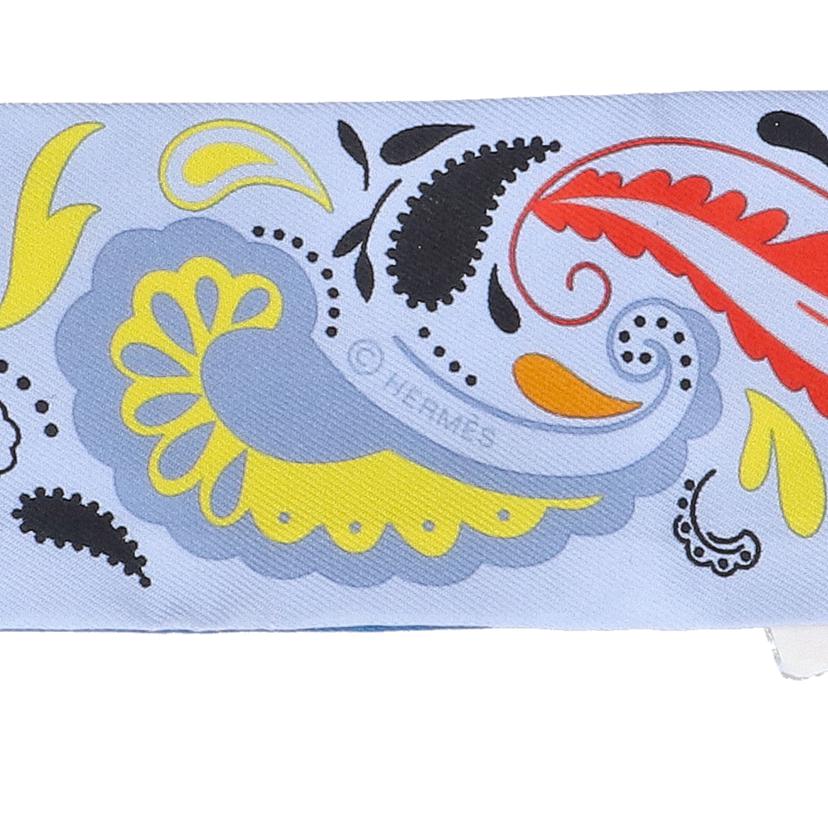 HERMES エルメス/ツイリー/チーター・バンダナ/ブルー//Aランク/75