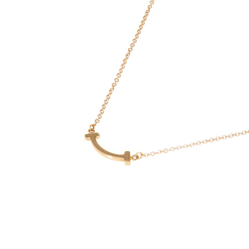 AU750PG/TIFFANY&Co ティファニー/TIFFANY AU750PGTスマイルミニダイヤネックレス45cm/2.2//Aランク/75