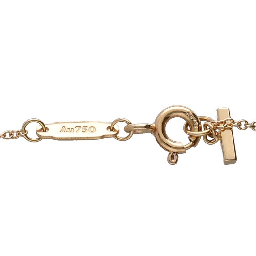 AU750PG/TIFFANY&Co ティファニー/TIFFANY AU750PGTスマイルミニダイヤネックレス45cm/2.2//Aランク/75