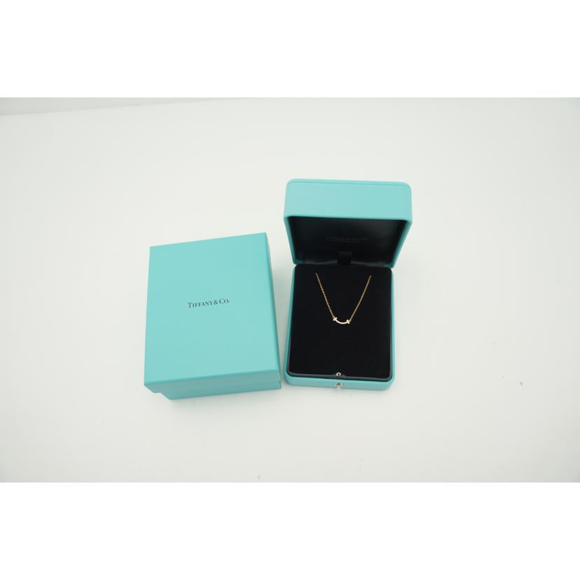 AU750PG/TIFFANY&Co ティファニー/TIFFANY AU750PGTスマイルミニダイヤネックレス45cm/2.2//Aランク/75