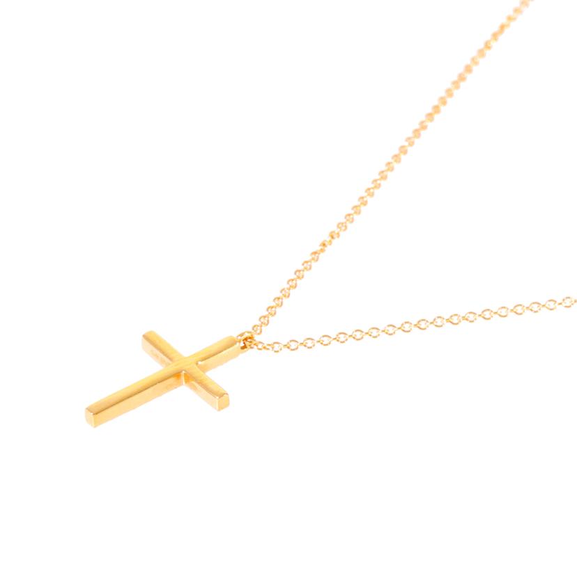 TIFFANY&Co. ティファニー/◎TIFFANY K18メトロクロスダイヤネックレス//Aランク/59