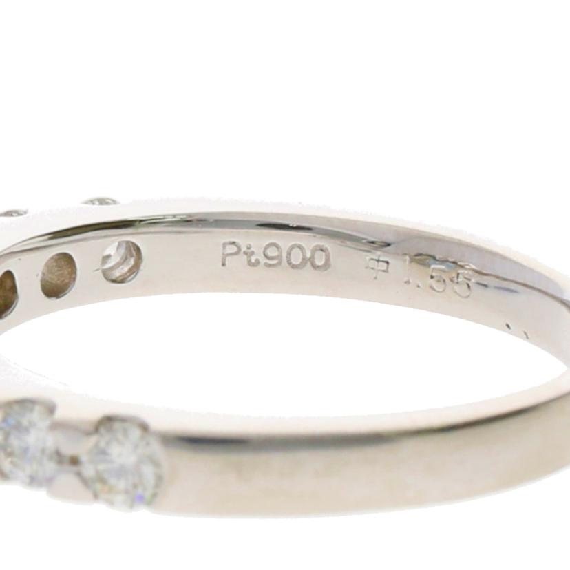 /◎ Pt900アクアマリンダイヤリング1.55/D1.77ct//Aランク/59