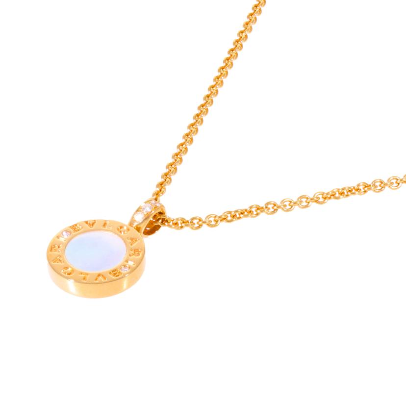 BVLGARI ブルガリ/◎BVLGARI K18ブルガリブルガリリバーシブルロゴサークルダイヤネックレス//Aランク/59