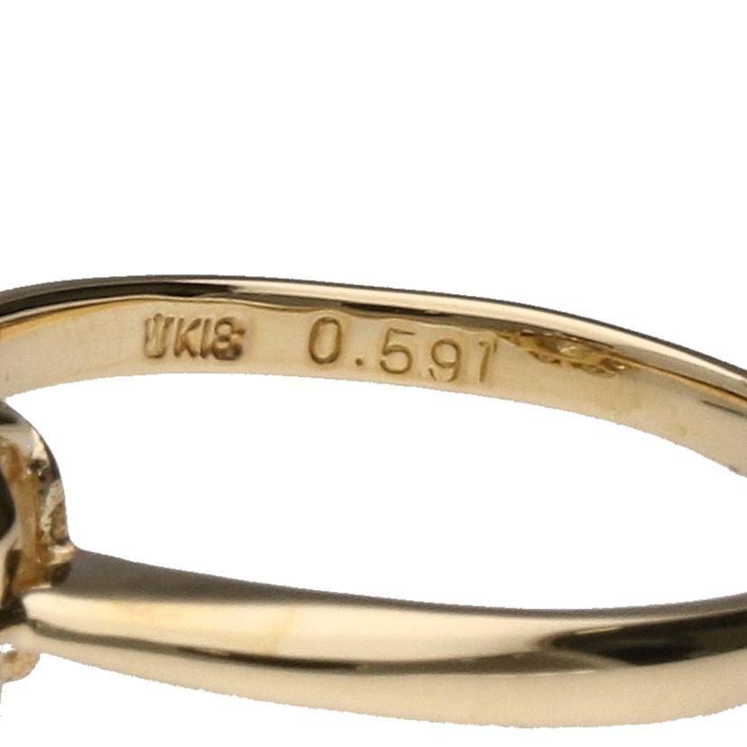 K18ダイヤリング0.591/0.89ct//Aランク/84