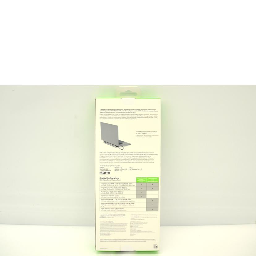 belkin ベルキン/マルチポートドック 11-in-1/Connect USB-C 11-in-1 Multiport Dock//Sランク/75