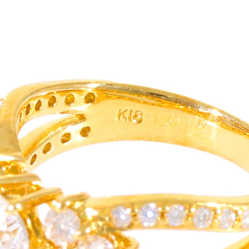 /◎K18ダイヤリング1.018/0.71ct//Aランク/59