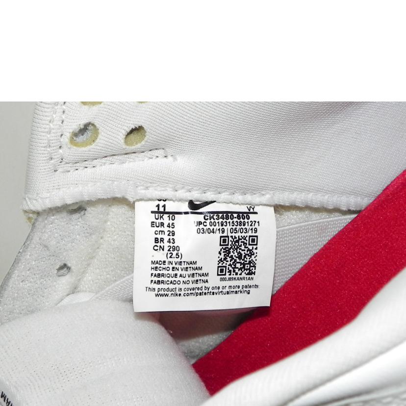 NIKE ナイキ/Supreme×NIKE DUNK LOW Varsity Red/White/CK3480-600//Aランク/81