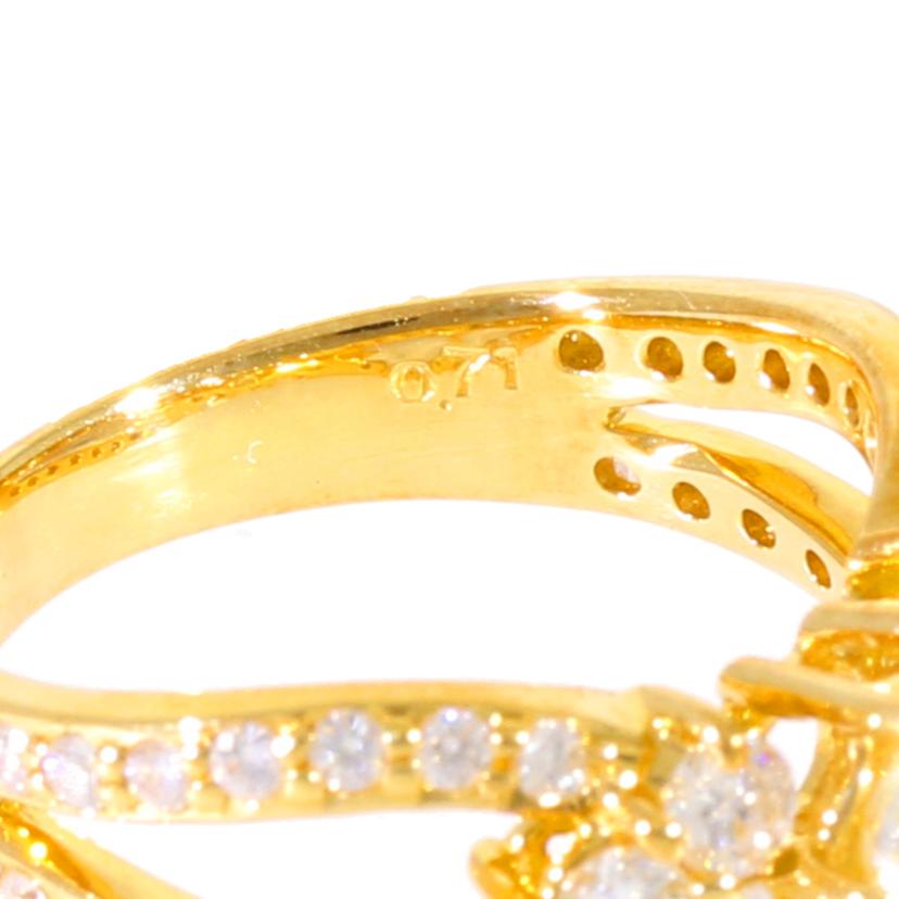 /◎K18ダイヤリング1.018/0.71ct//Aランク/59