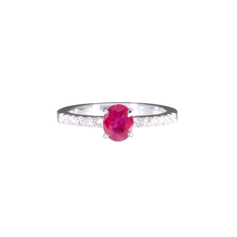 Pt900ルビーダイヤリング0.79/D0.22ct//Aランク/05