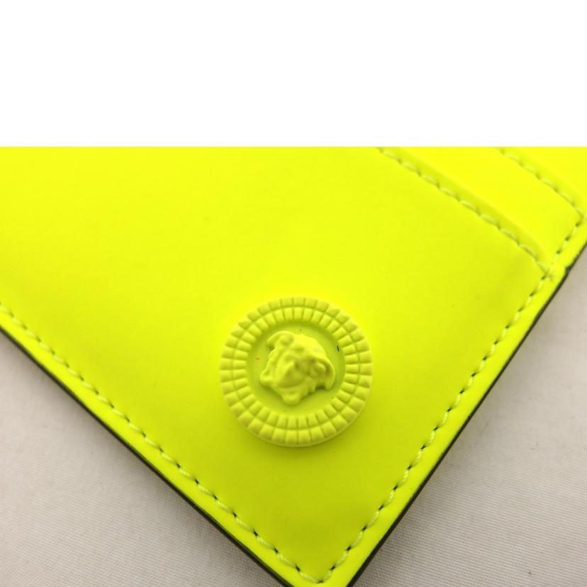 VERSACE ヴェルサーチェ/メドゥーサ ビギー/カードケース/ネオンイエロー/DPN2467/1A05512//04F***/Bランク/04