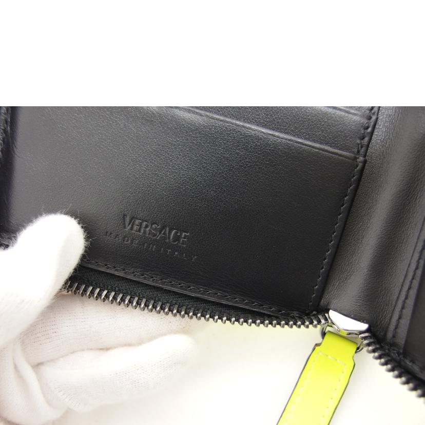 VERSACE ヴェルサーチェ/メドゥーサ ビギー二つ折り財布/ネオンイエロー/1007705/1A05512//04B**/ABランク/04