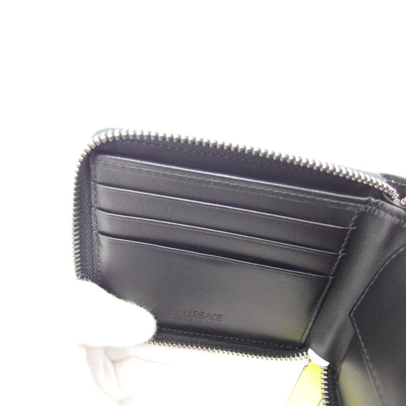 VERSACE ヴェルサーチェ/メドゥーサ ビギー二つ折り財布/ネオンイエロー/1007705/1A05512//04B**/ABランク/04