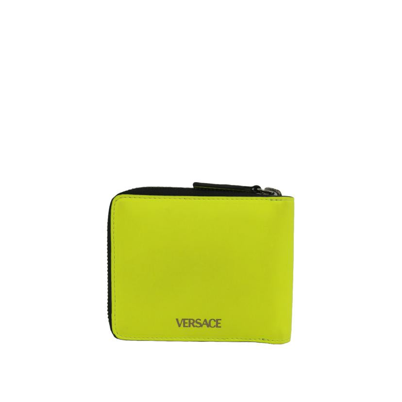 VERSACE ヴェルサーチェ/メドゥーサ ビギー二つ折り財布/ネオンイエロー/1007705/1A05512//04B**/ABランク/04
