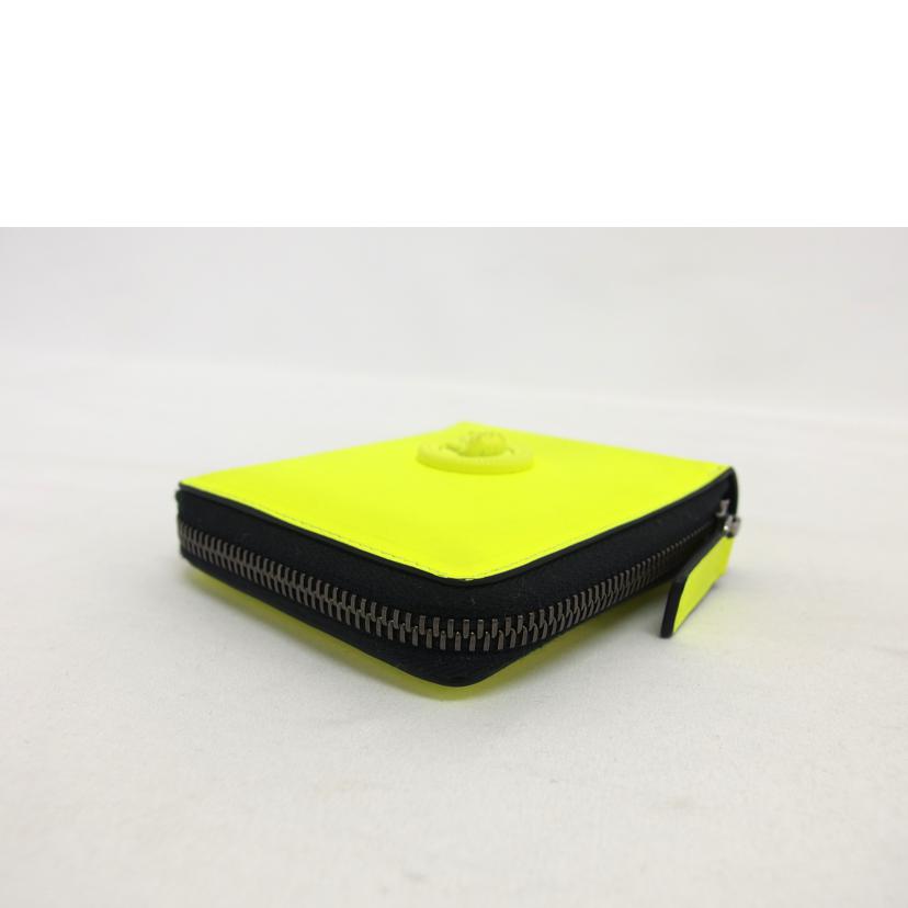 VERSACE ヴェルサーチェ/メドゥーサ ビギー二つ折り財布/ネオンイエロー/1007705/1A05512//04B**/ABランク/04