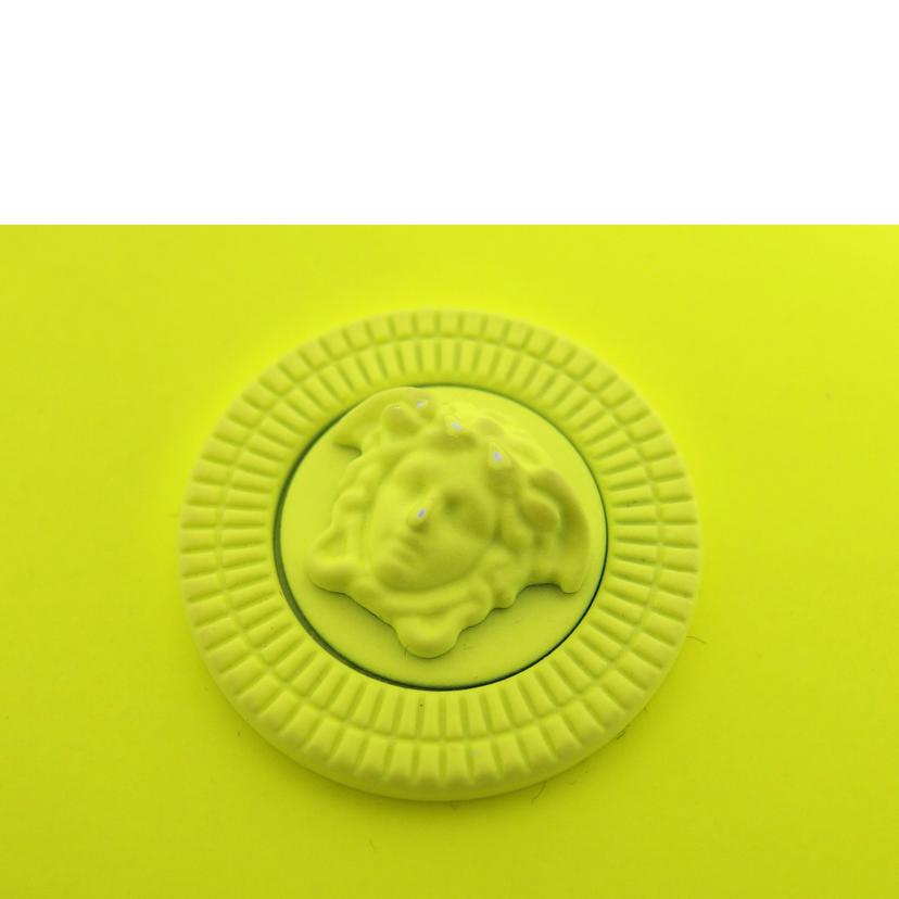 VERSACE ヴェルサーチェ/メドゥーサ ビギー二つ折り財布/ネオンイエロー/1007705/1A05512//04B**/ABランク/04