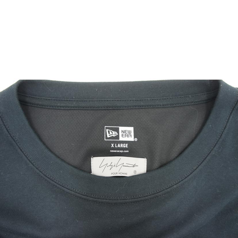yohji yamamoto POUR HOMME × NEW ERA ヨウジヤマモトプールオム×ニューエラ/クロウプリントラウンドヘムショートスリーブティー/HG-T96-996//Aランク/09