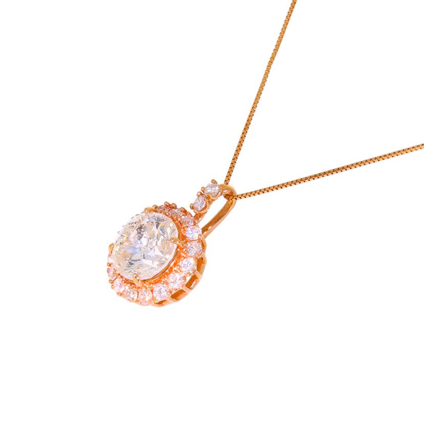 /◎K18ダイヤネックレス2.53/0.50ct//Aランク/82