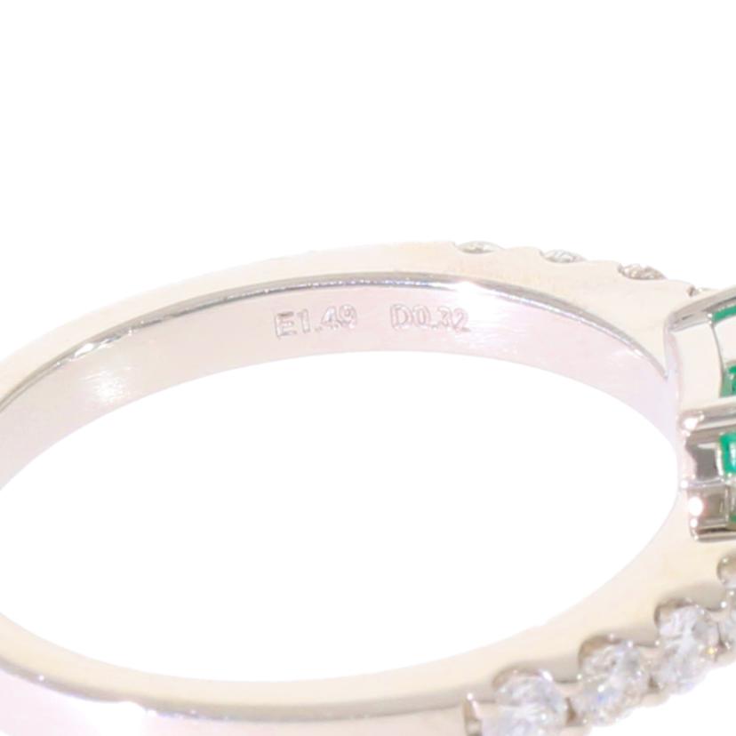 /◎PT900エメラルドダイヤリング1.49/D0.32ct//Aランク/59