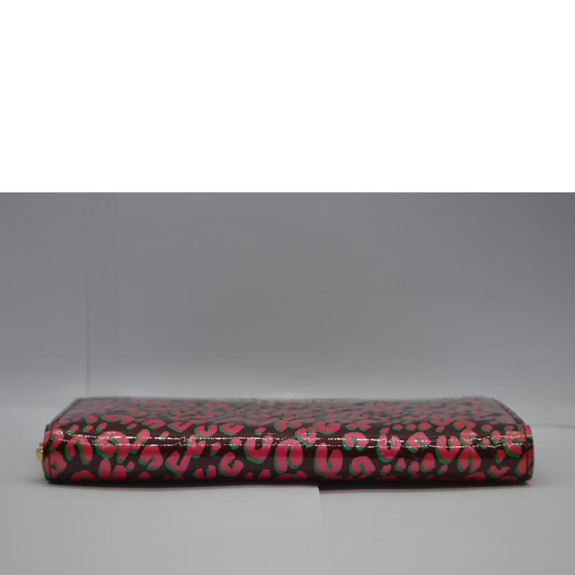 LOUIS VUITTON ルイヴィトン/ジッピーウォレット/ヴェルニ/レオパード/ルージュフォーヴィスト/M91477//CA0***/Aランク/89