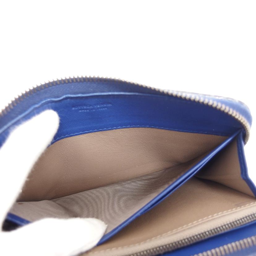 BOTTEGA VENETA ボッテガヴェネタ/イントレチャート/ラウンドファスナー長財布/パイソン/ブルー//B07*******/ABランク/04