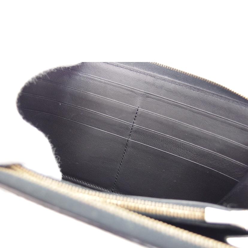 CELINE セリーヌ/バイカラーラウンドファスナー長財布/パイソン×ブラック//F-T******/Bランク/04