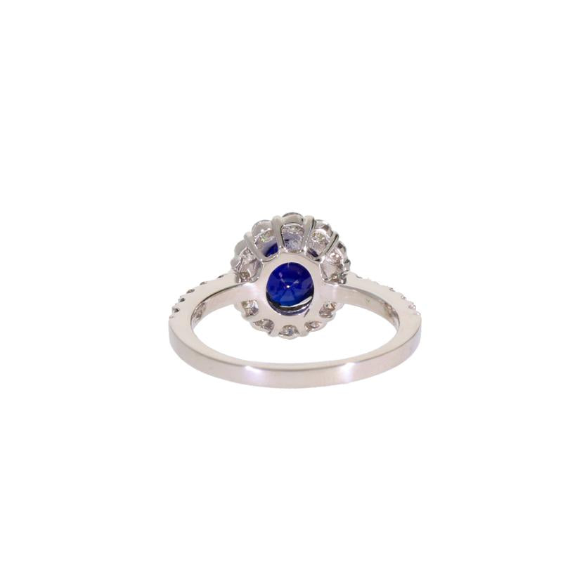 /◎ Pt900サファイアダイヤリング2.28/D0.73ct//Aランク/59
